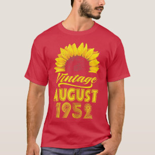 Camiseta Mulheres Roupa Sunflower Vintage Agosto De 1952 70