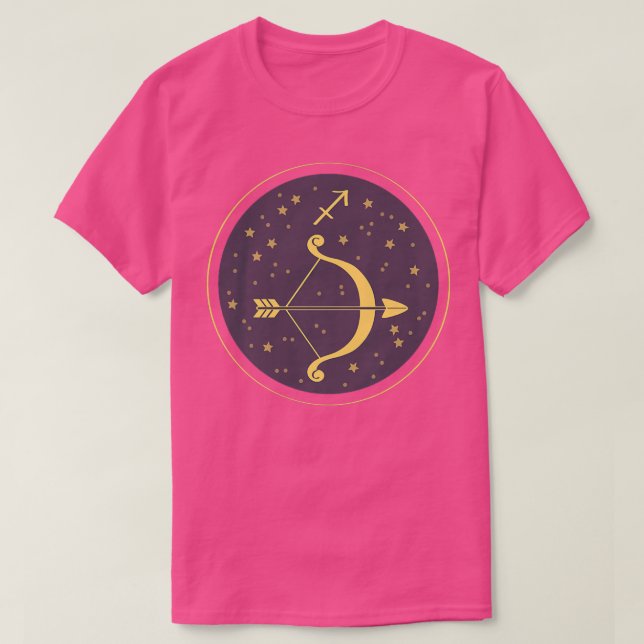 Camiseta Mulheres Sagittaurius Astrologia Horoscópio Mulher (Frente do Design)
