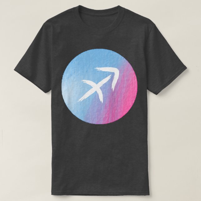 Camiseta Mulheres Sagittaurius Astrologia Horoscópio Mulher (Frente do Design)