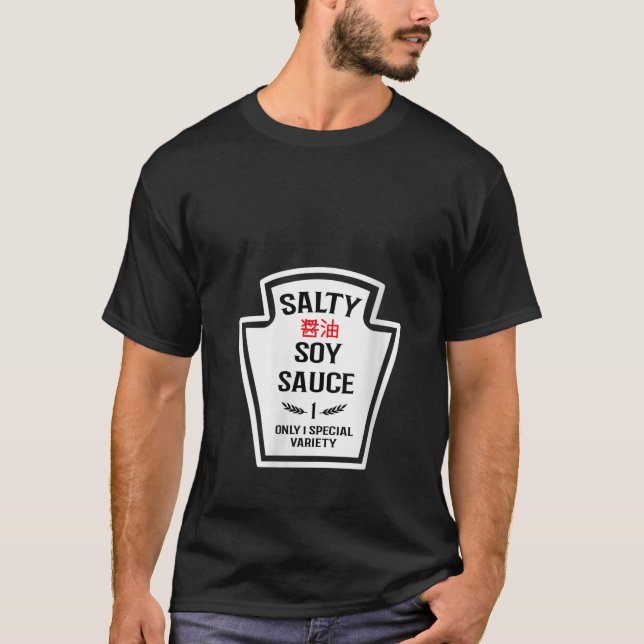 Camiseta Mulheres Salty Soy Sauce Group Condição Família Ma (Frente)
