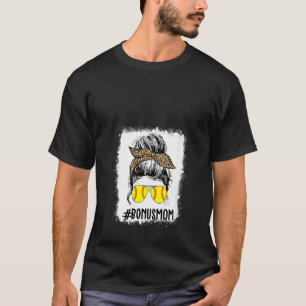Camiseta Mulheres Sangrando Bônus de Softball Mãe Vida Leop