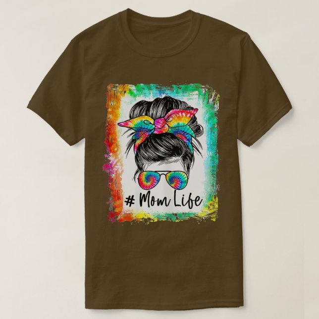 Camiseta Mulheres Sangrando Mamãe A Vida Má Cabelo Chuva Óc (Frente do Design)