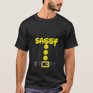 Camiseta Mulheres Sassy Dwarf Halloween Party Figurume Chri