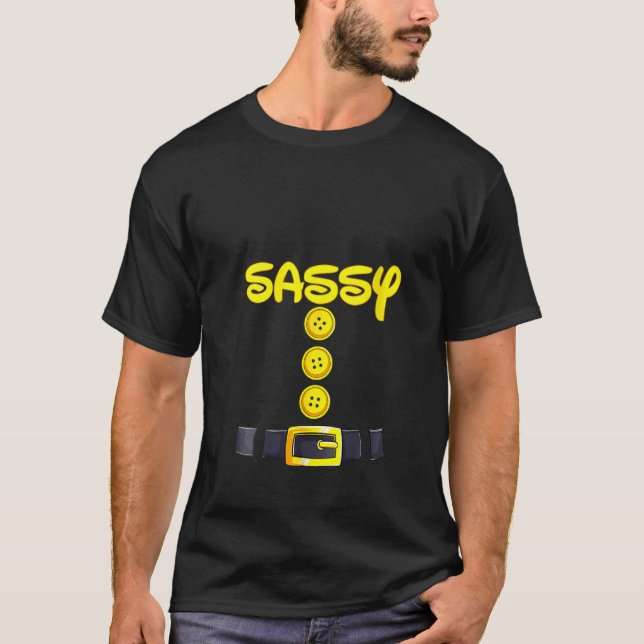 Camiseta Mulheres Sassy Dwarf Halloween Party Figurume Chri (Frente)