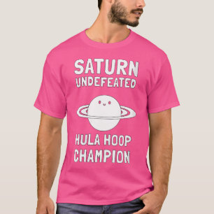 Camiseta Mulheres Saturno campeão inderizado de Hula Hoop A