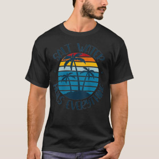 Camiseta MULHERES SAUDAM ÁGUA SAL TUDO FELIZMENTE Praia Lov