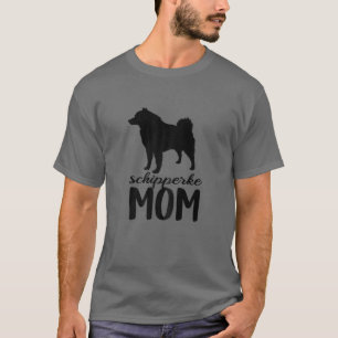 Camiseta Mulheres Schipperke Mãe Cachorro Mama Menina Dia D