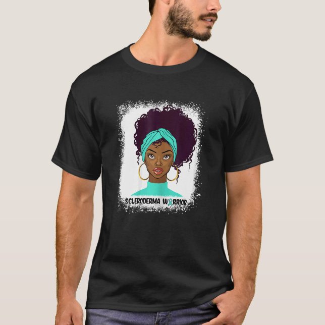 Camiseta Mulheres Scleroderma Warrior Curly Natural Hair Af (Frente)