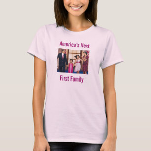 Camiseta Mulheres seguintes da família de América o t-shirt