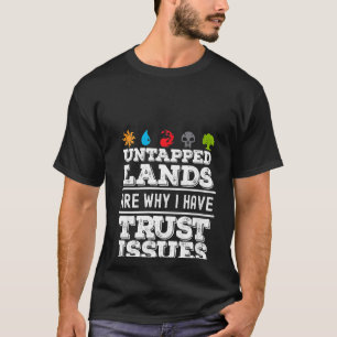 Camiseta Mulheres sem escuta Lands confiam em problemas eng