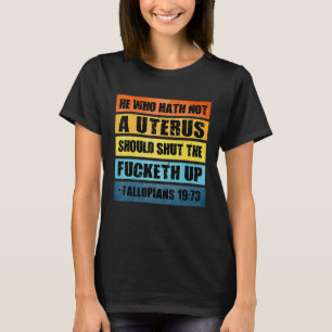 Camiseta Mulheres Sem Útero Direitos Roe Feminismo Sua Esco