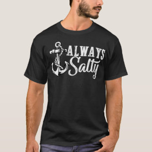 Camiseta Mulheres Sempre Salgadas Engraçado Praia Sarcástic
