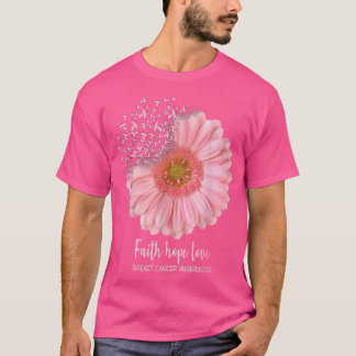 Camiseta Mulheres Sensibilização para o Cancer Sunflower Hi