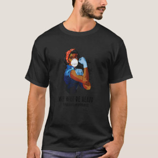 Camiseta Mulheres Seremos Ouvidas Enfermeira Africana Vida