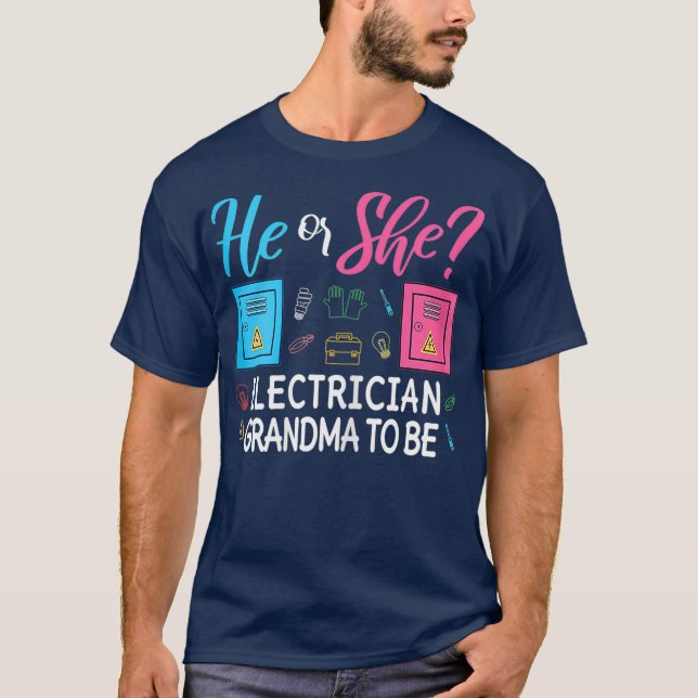 Camiseta Mulheres Sexo Revelam Ele Ou Ela Nana Eletrônica (Frente)