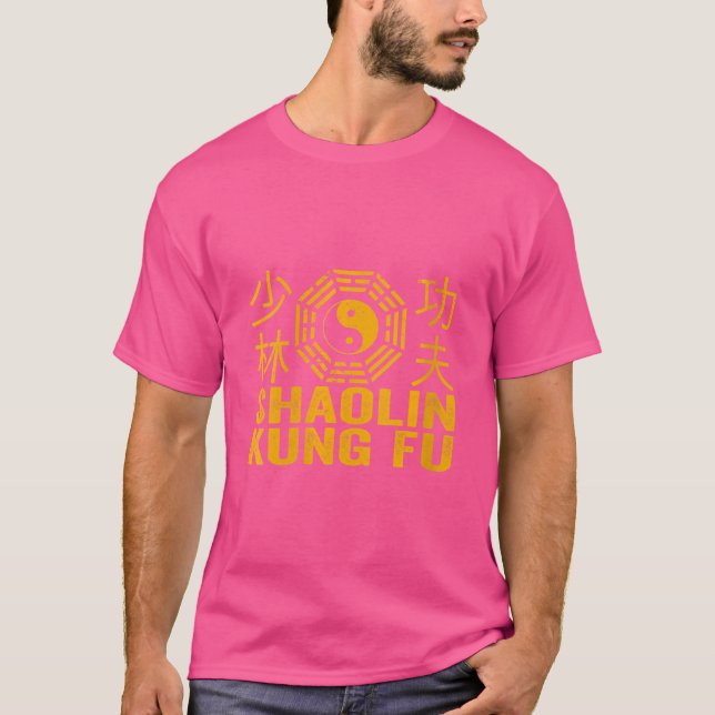 Camiseta Mulheres Shaolin Kung Fu Artes Marciais Kung Fu (Frente)