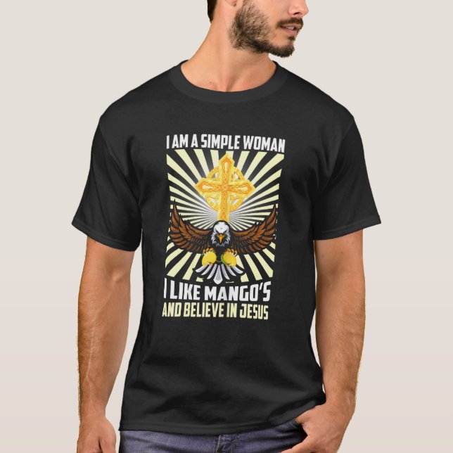 Camiseta Mulheres Simples Como Mulher E Acreditam Em Je (Frente)