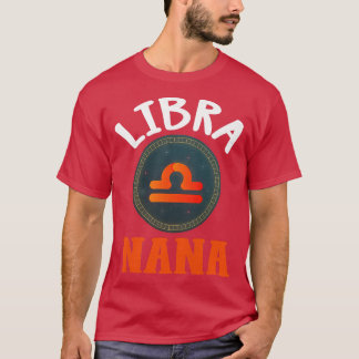 Camiseta Mulheres - Sinal Zodíaco Libra Nana Horoscope Astr