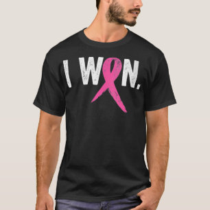 Camiseta Mulheres Sobrevivendo ao Câncer da Mama, Eu Ganhei