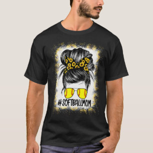 Camiseta Mulheres Softball Mãe Vida Mães Sangrentas