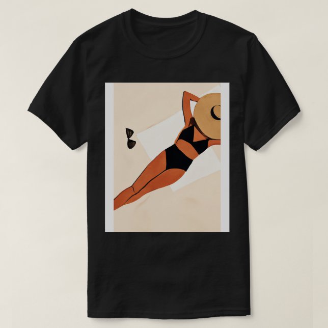 Camiseta Mulheres Sommerhat Bikini (Frente do Design)
