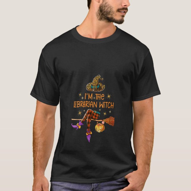 Camiseta Mulheres sou a Bibliotecária da Escola de Bruxas H (Frente)
