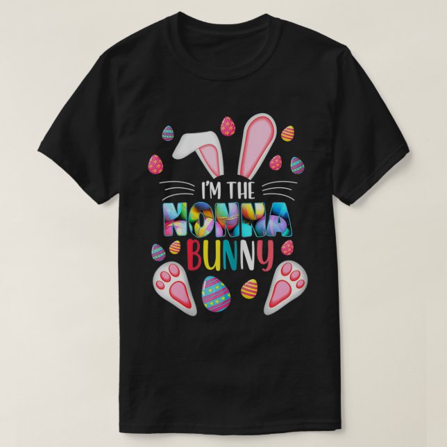 Camiseta Mulheres sou a família de Páscoas de Nona Bunny. (Frente do Design)