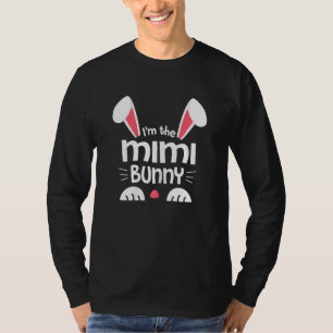 Camiseta Mulheres sou o Mimi Bunny Ears Correspondendo à Fa