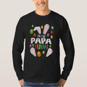 Camiseta Mulheres sou o Papa Bunny Engraçado Família E