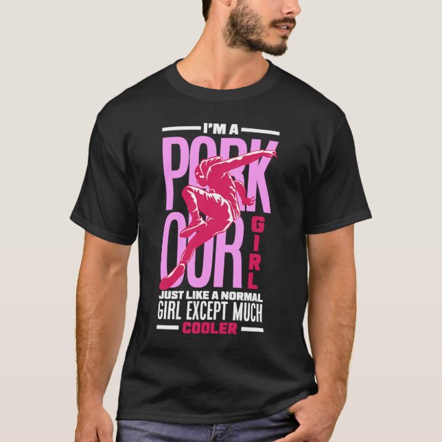 Camiseta Mulheres, sou Parkour Girl Parkour Girl (Frente)