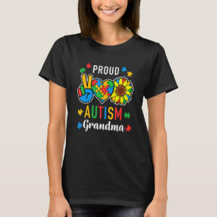 Camiseta Mulheres sou um orgulhoso Autismo vovó Sensibiliza