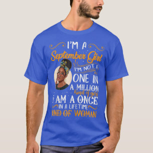 Camiseta Mulheres sou uma menina negra de setembro Virgo Li