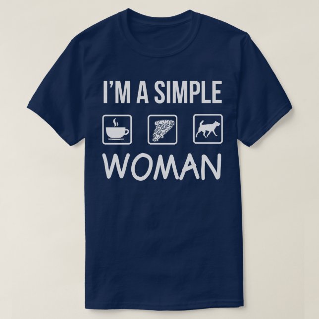 Camiseta Mulheres Sou Uma Mulher Simples Simples Para Mulhe (Frente do Design)