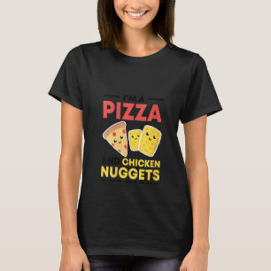 Camiseta Mulheres sou uma Pizza e Nuggets tipo Cara