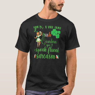 Camiseta Mulheres sou uma vovó irlandesa Dia de São Patríci