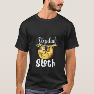 Camiseta Mulheres Stepdad Sloth Matching Family Bonito Mãe