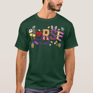 Camiseta Mulheres Stethoscope Enfermeira Enfermeira Páscoa 