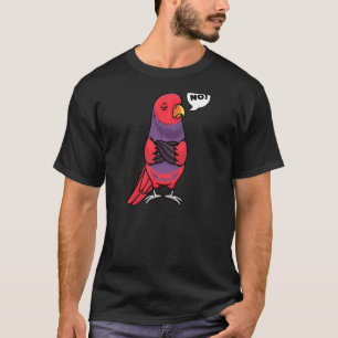 Camiseta Mulheres Stubborn Violet Pescoço
