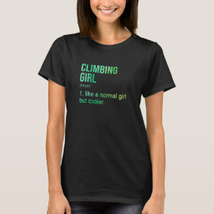Camiseta Mulheres Subindo Menina Como Uma Rapariga Normal M
