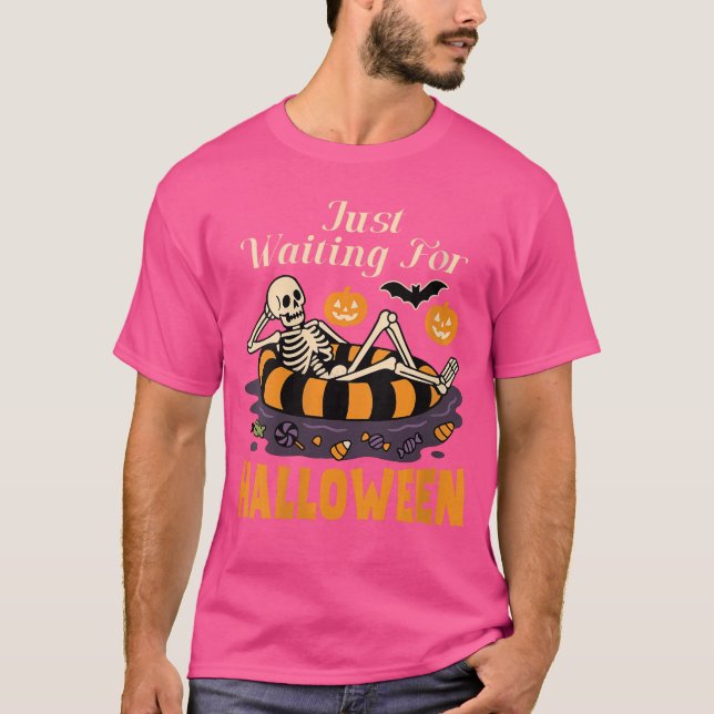 Camiseta Mulheres Summerween Esqueleto Retro Verão Hallowee (Frente)