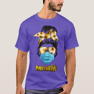 Camiseta Mulheres Sunflower Moma Life Dia de as mães Momali