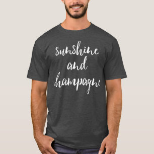 Camiseta Mulheres Sunshine & ChampagneCute Cruise Beach Vac