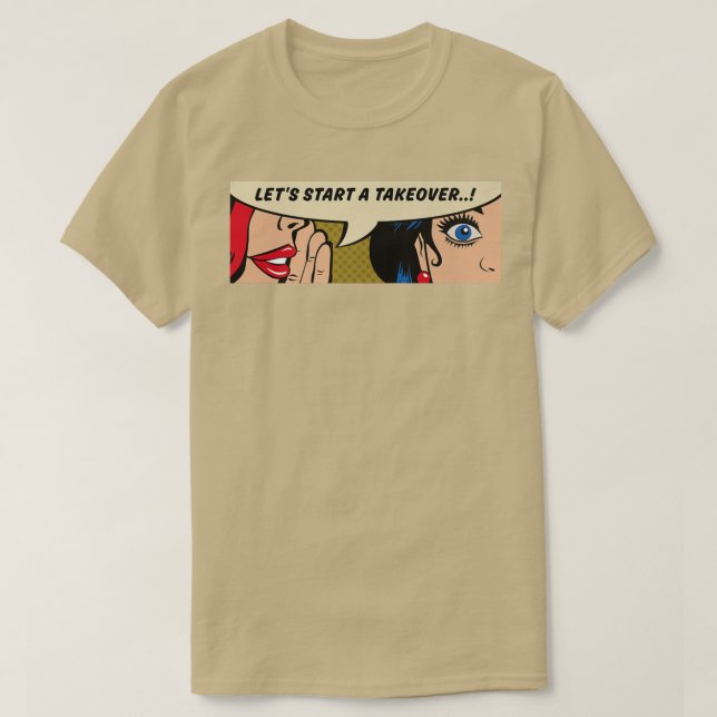 Camiseta Mulheres sussurrandoTomadaFeminismoPop de banda de (Frente do Design)