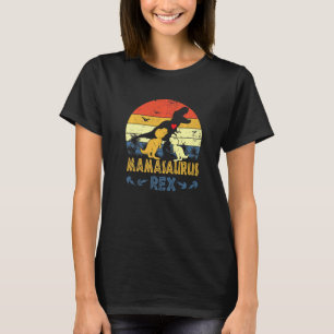 Camiseta Mulheres T Rex Dinossaur Mamasaurus Pajama Dino Tw