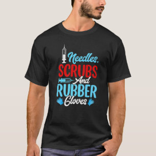 Camiseta Mulheres Técnicas da Enfermeira Phlebotomista de L