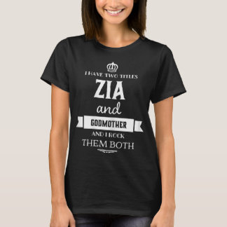 Camiseta Mulheres Tenho dois títulos - Tia Zia Italiana