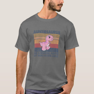 Camiseta Mulheres Tg Vintage Auntiesaurus Tio Unicorn Lover