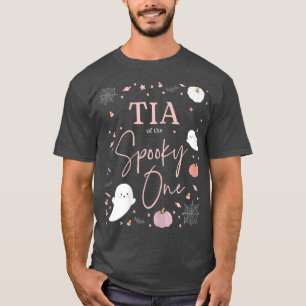 Camiseta Mulheres Tia de Spooky One Girl Primeiro Pink de A