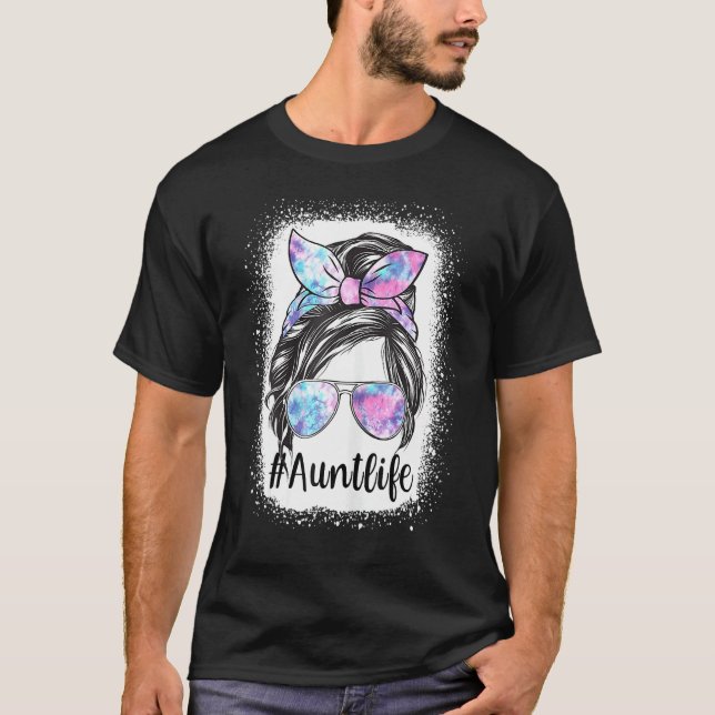 Camiseta Mulheres Tia Vida Cabelo Maluco Tie Dye Mulheres M (Frente)