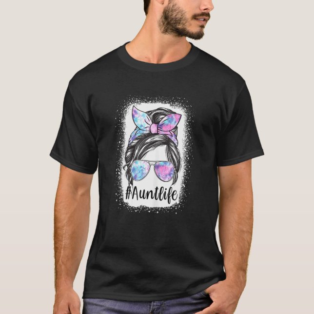 Camiseta Mulheres Tia Vida Cabelo Maluco Tie Dye Mulheres M (Frente)